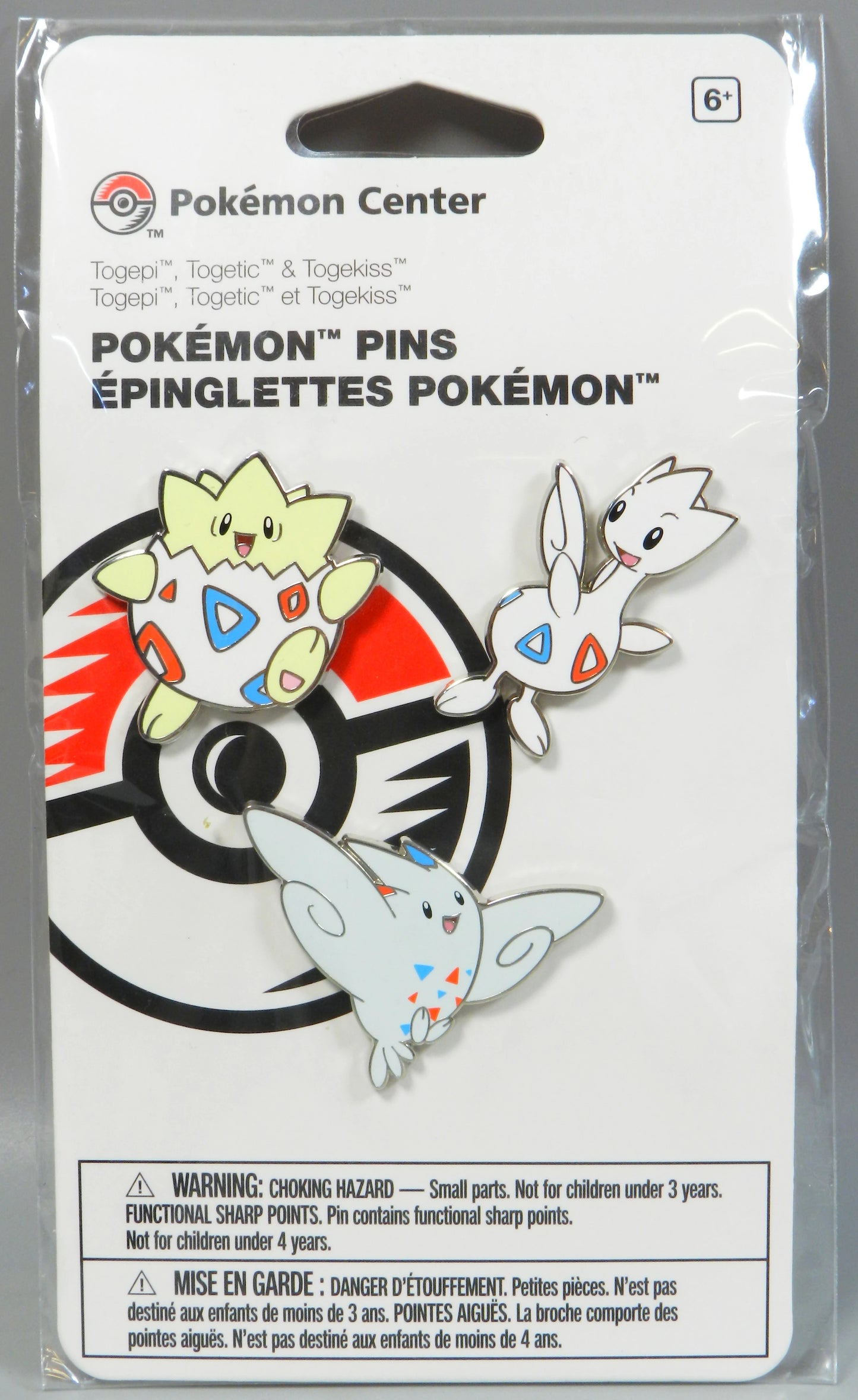Pokemon Center Togepi, Togetic, and Togekiss Pins