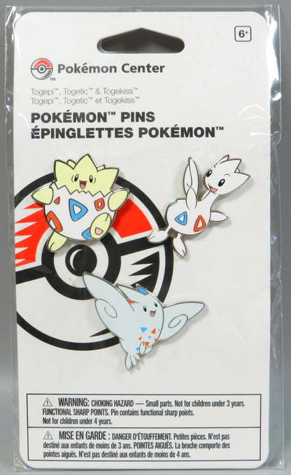 Pokemon Center Togepi, Togetic, and Togekiss Pins