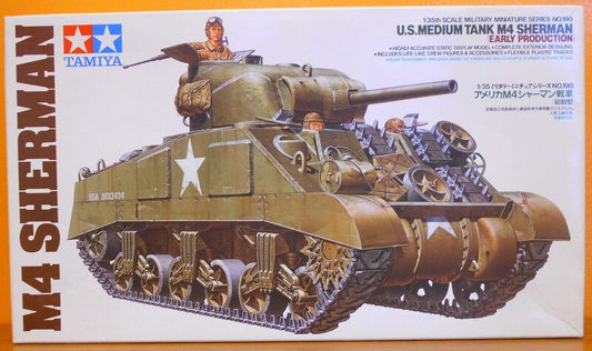 Tamiya 1/35 Miniature series No.1 9 0 America M4 Sherman Tank (Early Model) 35190