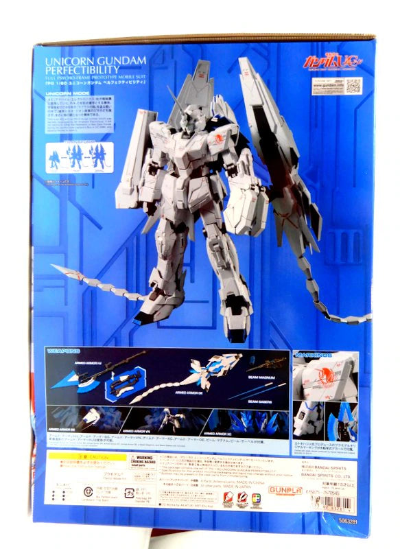 BANDAI SPIRITS PG 1/60 Mobile Suit Gundam Unicorn Perfectibility Unicorn Gundam Perfectibility