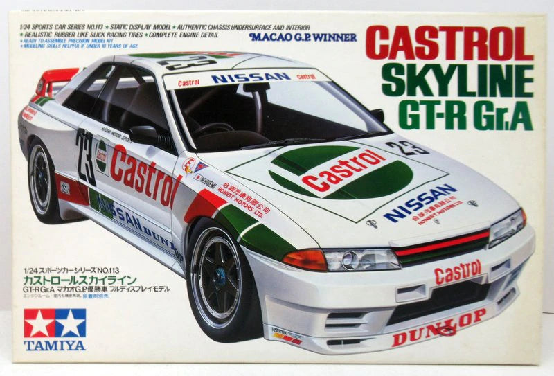 Tamiya 1/24 Sports Car Series No. 113 Macau GP Winner Castrol Skyline GT-R Gr.A 24113