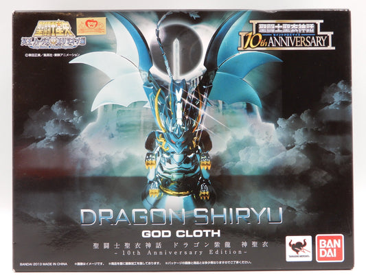 Bandai Saint Seiya Myth Cloth Dragon Shiryu - God Cloth 10Th Anniversary Edition