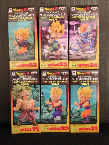 Banpresto WCF Dragon Ball BATTLE OF SAIYANS Vol.4 Complete 6 Type Set