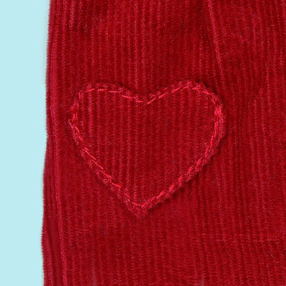 Junie Moon Dear Darling 22cm Doll Size (Neo Blythe) Corduroy One Piece Red
