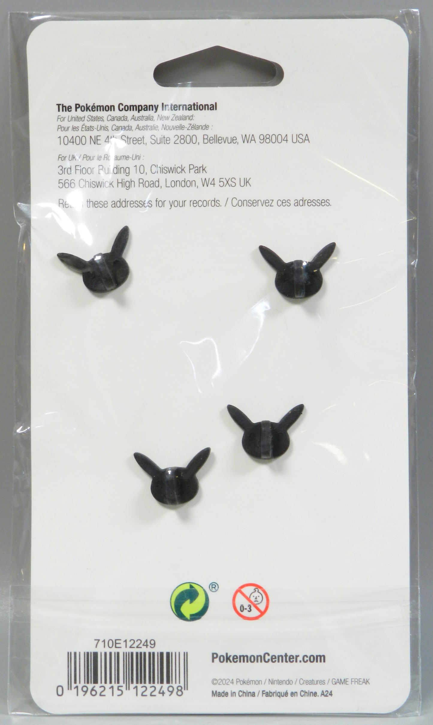 Pokemon Center Togepi, Togetic, and Togekiss Pins