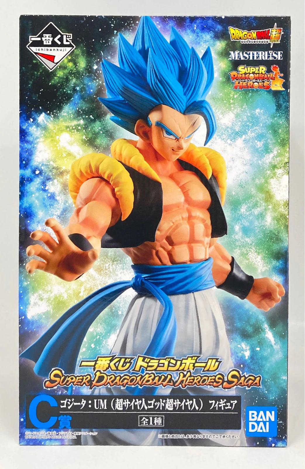 Bandai Spirits Ichiban Kuji Dragon Ball SUPER DRAGONBALL HEROES SAGA C Prize MASTERLISE Super Saiyan God Super Saiyan Gogeta UM Figure