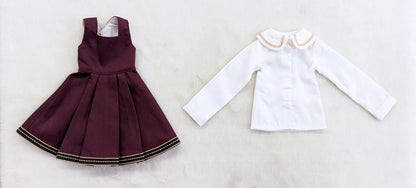 Volks MSD Girl Size Costume Coordinated Model Costume (Musical Note Ribbon Burgundy One Piece )