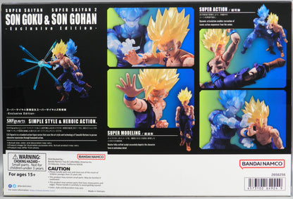 BANDAINAMCO SHFiguarts Dragon Ball Z Super-Saiyan Son Goku e Super-Saiyan 2 Son Gohan Event Exclusive Edition
