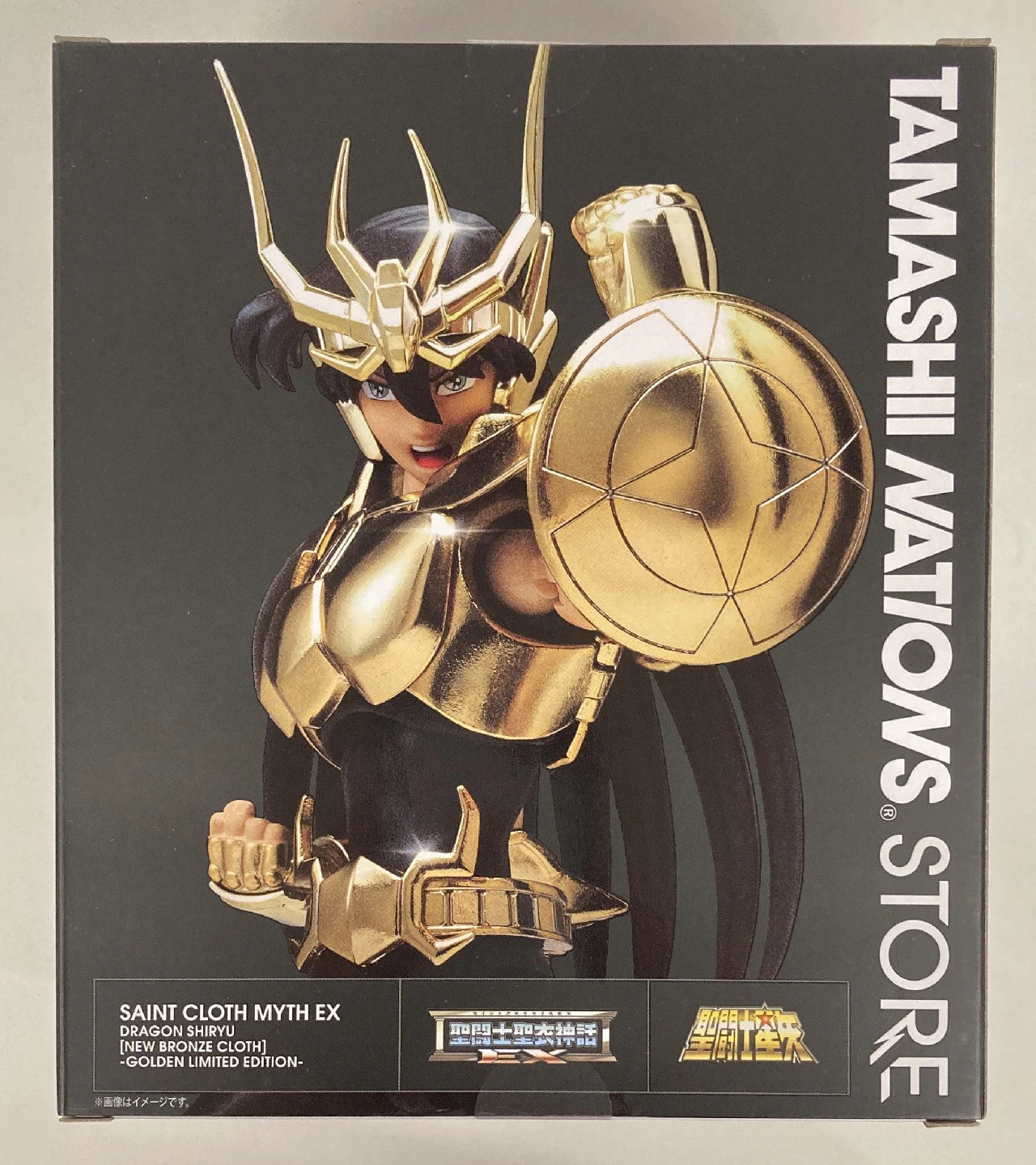 BANDAINAMCO/BANDAISPIRITS Saint Seiya Myth Cloth EX Masami Kurumada Dragon Shiryu Reborn Bronze Cloth GOLDEN LIMITED EDITION