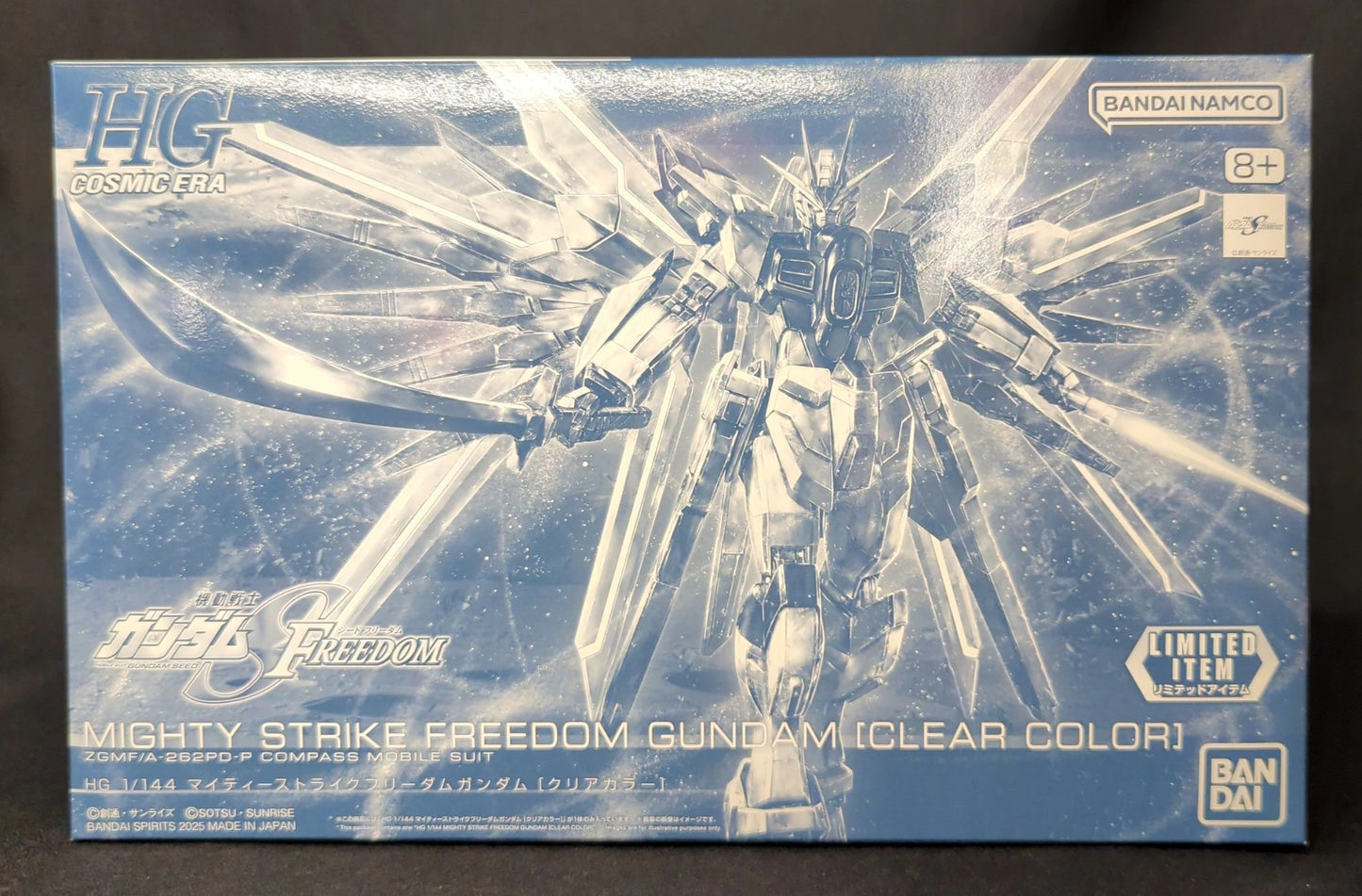 Bandai Spirits HG 1/144 Mobile Suit Gundam Seed FREEDOM Mighty Strike Freedom Gundam Clear Color