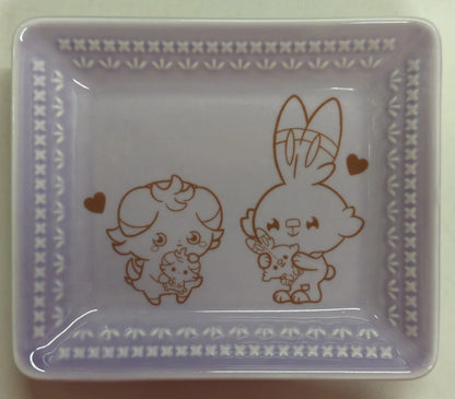 Bandai Spirits Ichiban Kuji PokePeace PEACE Sewing Moment F-Prize Espurr & Scorbunny Lace Plate