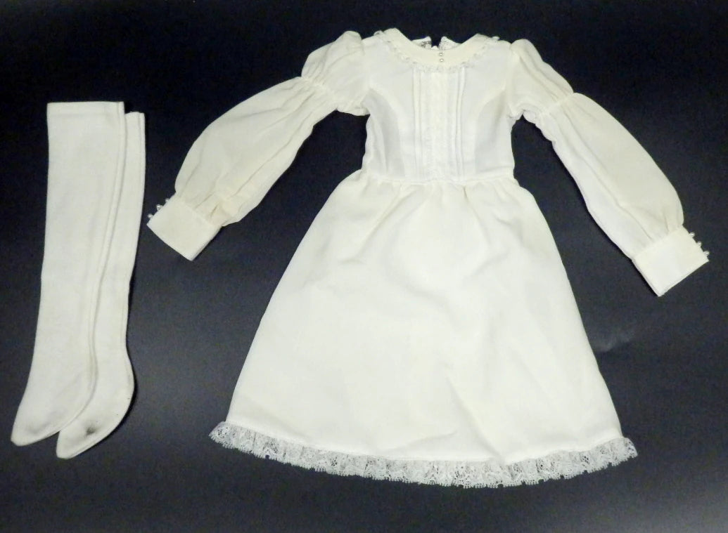 Doll Outfit 60cm or more (SD, DD, etc.) Long One Piece dress White