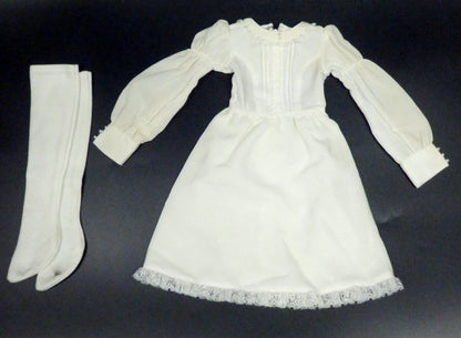 Doll Outfit 60cm or more (SD, DD, etc.) Long One Piece dress White