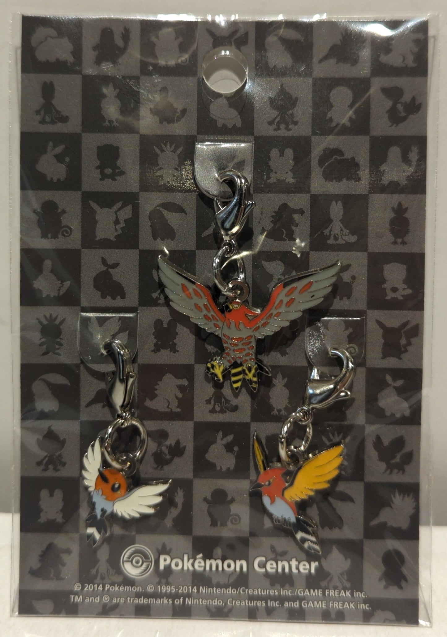 Pokemon Metal charm 661 662 663 Pokemon Yayakoma Hinoyakoma Talonflame