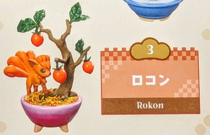 Re-Ment Pocket BONSAI 3 With the changing seasons RFTERM0TOKEN Vulpix 3