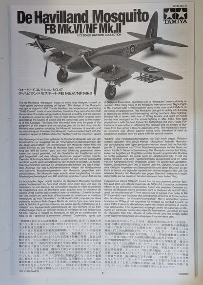 Tamiya WB.47 1/72 Mosquito FB Mk.VI