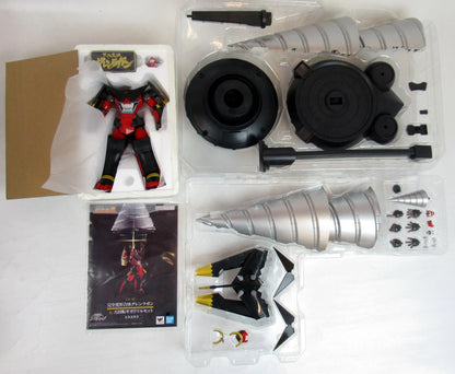 BANDAINAMCO/BANDAISPIRITS Soul of Chogokin Kanzen Henkei Gurren Lagann and Giant Rotating Giga Drill set GX107