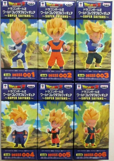Banpresto WCF Dragon Ball SUPER SAIYANS Complete 6 Type Set