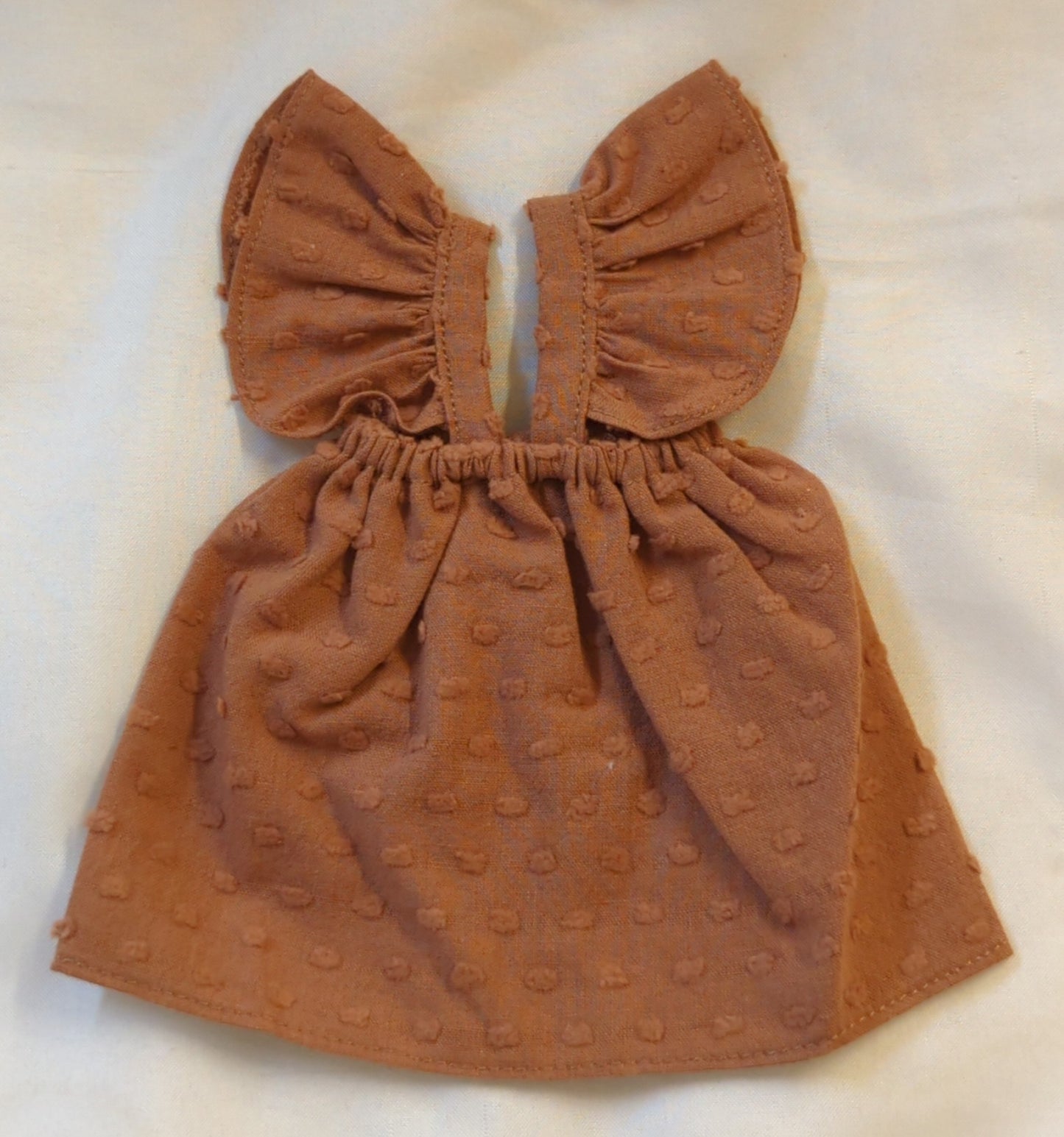 Doll outfit, brown dress