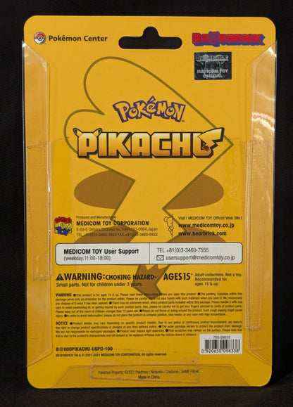MEDICOMTOY BE@RBRICK Pikachu Pokemon Center 100%