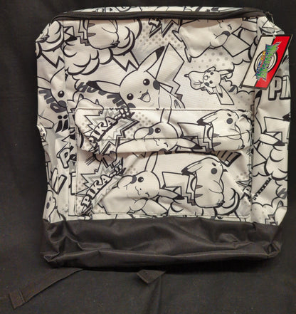 Sega Premium Square Backpack, Pokemon Pokemon Sun and Moon, Pikachu Print/monotone