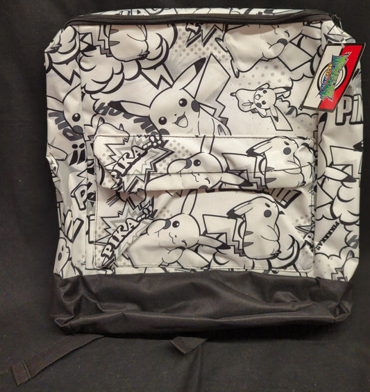 Sega Premium Square Backpack, Pokemon Pokemon Sun and Moon, Pikachu Print/monotone