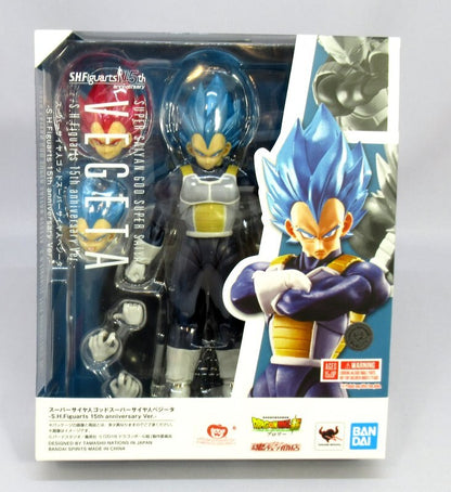 BANDAI SPIRITS SHFiguarts Super Saiyan God Super Saiyan Vegeta -Super- -SHFiguarts 15th anniversary