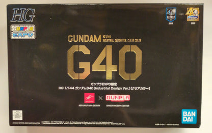 Bandai Spirits HG 1/144 GundamEXPO Limited KEN OKUYAMA DESIGN x BANDAI HOBBY CENTER Gundam G40 (Industrial Design Ver.) [Clear Color]