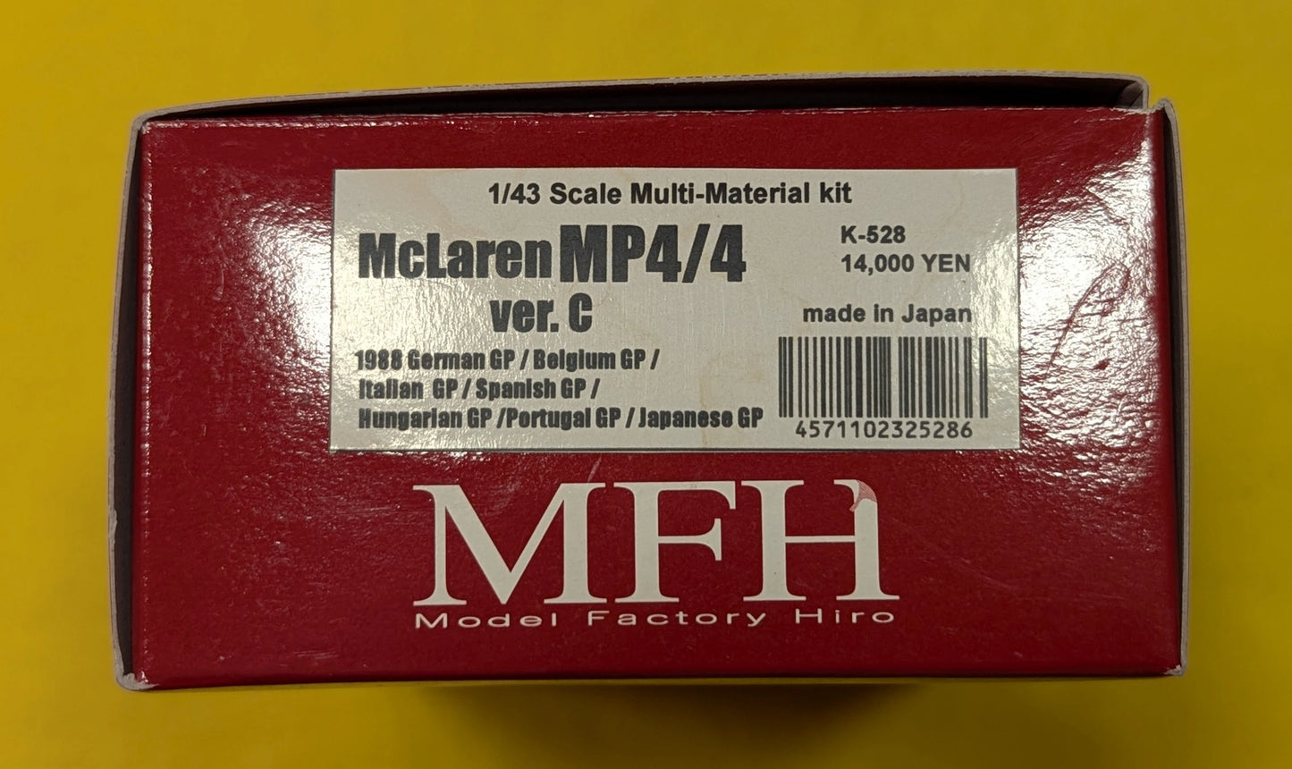 MFH 1/43 Metal Kit MODEL FACTORY HIRO McLaren MP4/4 ver.C