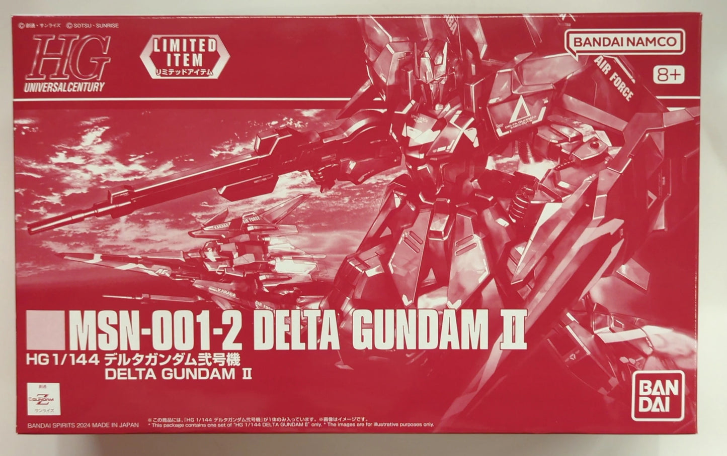 BANDAI SPIRITS HGUC 1/144 Mobile Suit Gundam Unicorn Delta Gundam Unit 2 LIMITED