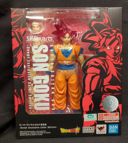 Bandai SH Figuarts Dragon Ball Super Saiyan God Son Goku/Event Exclusive