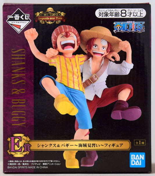 Bandai Spirits Ichiban Kuji Legends over Time E Prize Shanks and Buggy Pirate Apprentice Figure