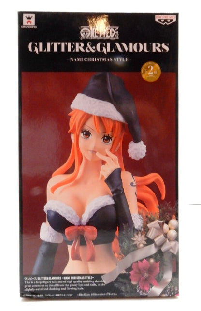 Banpresto - Glitter and Glamours - NAMI CHRISTMAS STYLE One Piece Nami Santa (Black)