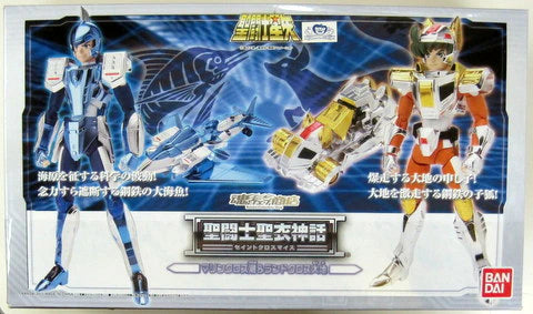 Bandai Saint Seiya Myth Cloth Tamashii Web Exclusive Marine Cloth Ushio and Land Cloth Daichi Steel Cloth