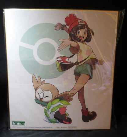 Kotobukiya ArtFX J / Pokemon Pokemon Mizuki with Rowlet Bonus Item Shikishi Included With Bonus
