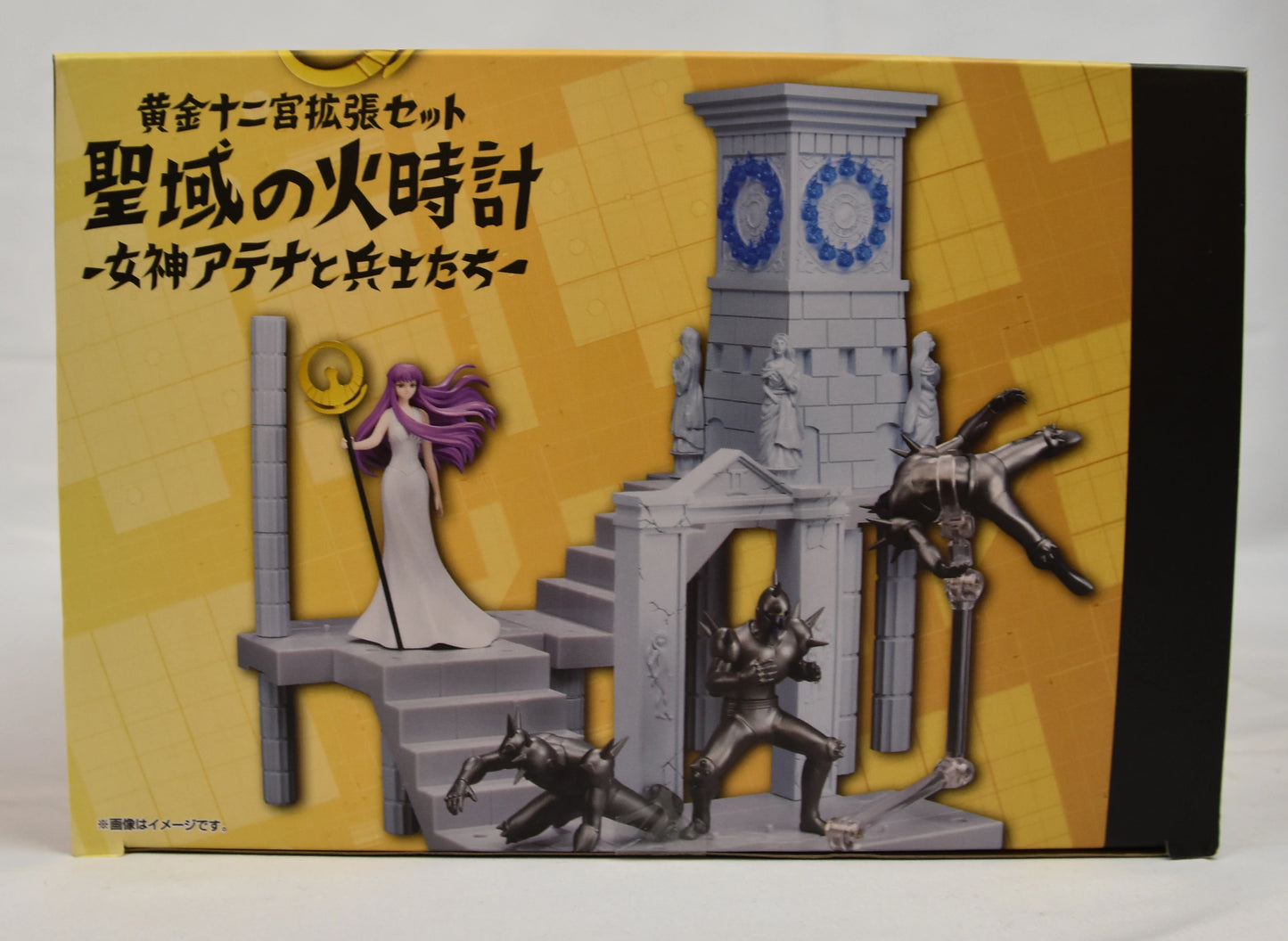 Bandai DDPANORAMATION Masami Kurumada Golden Zodiac Erweiterungsset Feueruhr des Heiligtums – Göttin Athene und Soldaten –
