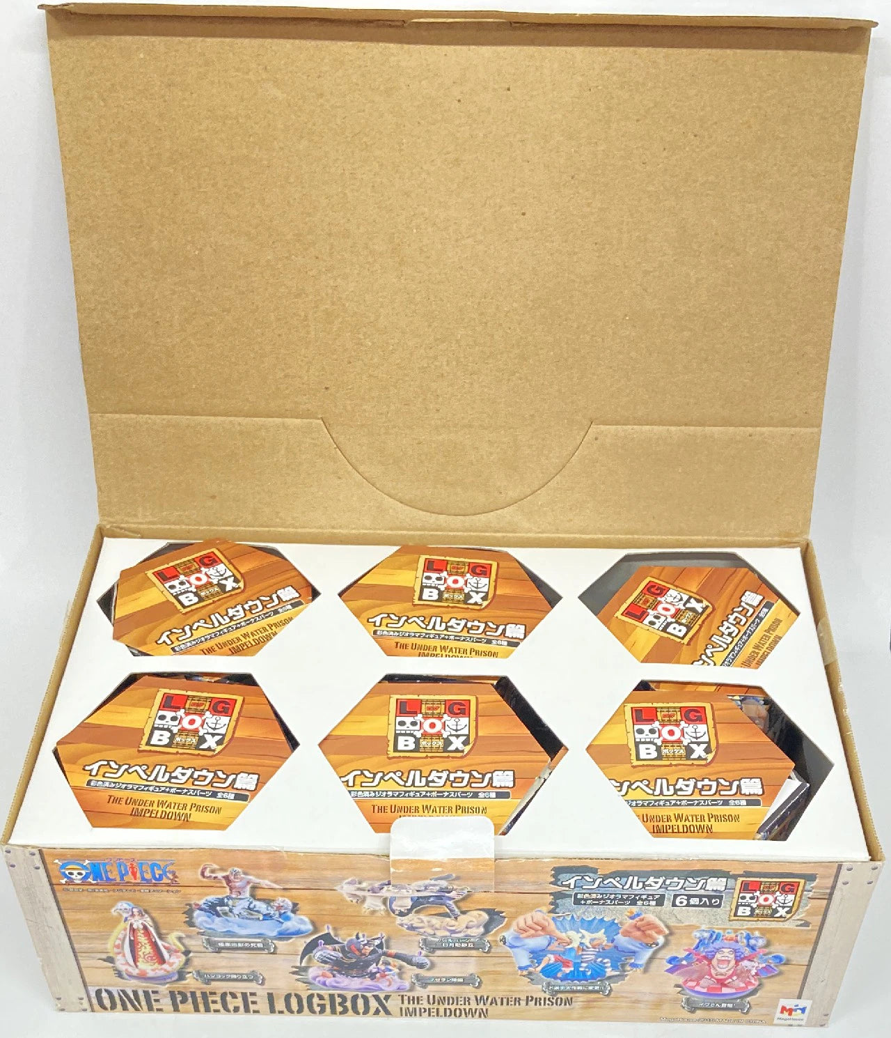 MegaHouse Impel Down/ One Piece Log Box Complete 6 Type Set set