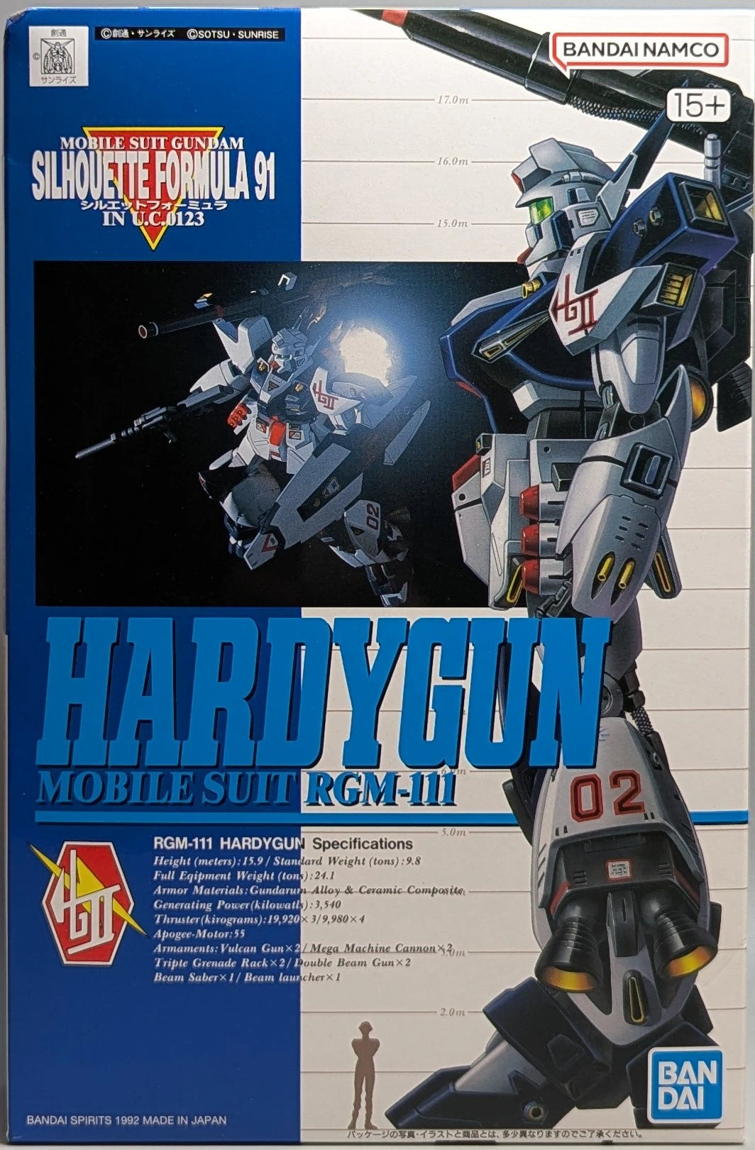 Bandai scala 1/100 Mobile Suit Gundam Silhouette Formula 91 Hardigan/Bandai Namco versione 1