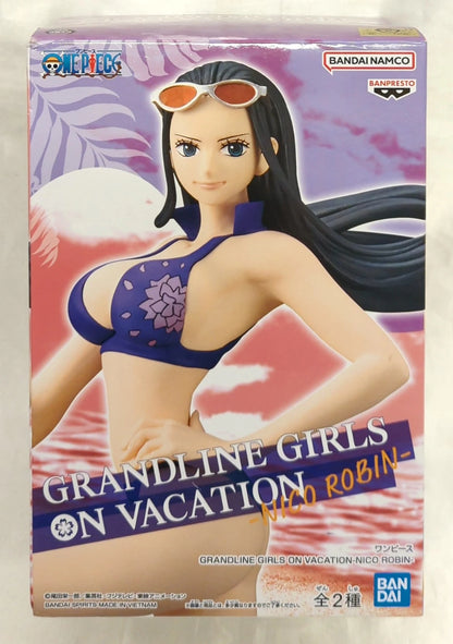 BANDAI SPIRITS GRANDLINE GIRLS ON VACATION NICO ROBIN One Piece Nico Robin B/Purple Swimsuit