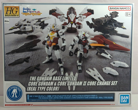 BANDAI SPIRITS HG BUILD DIVERS:1/144 Gundam Build Divers Re:RISE Core Gundam and Core Gundam II Core Change set (Real Type Color)