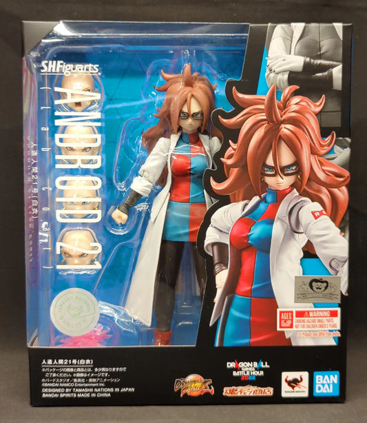 BANDAI SPIRITS SHFiguarts Dragon Ball FighterZ Android 21 (White Coat)