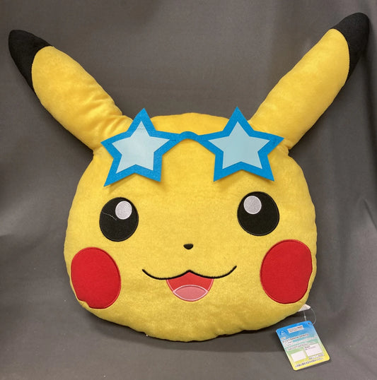 Bandai Spirits Large Face Cushion Sunglasses Pikachu Star-Shaped Pikachu