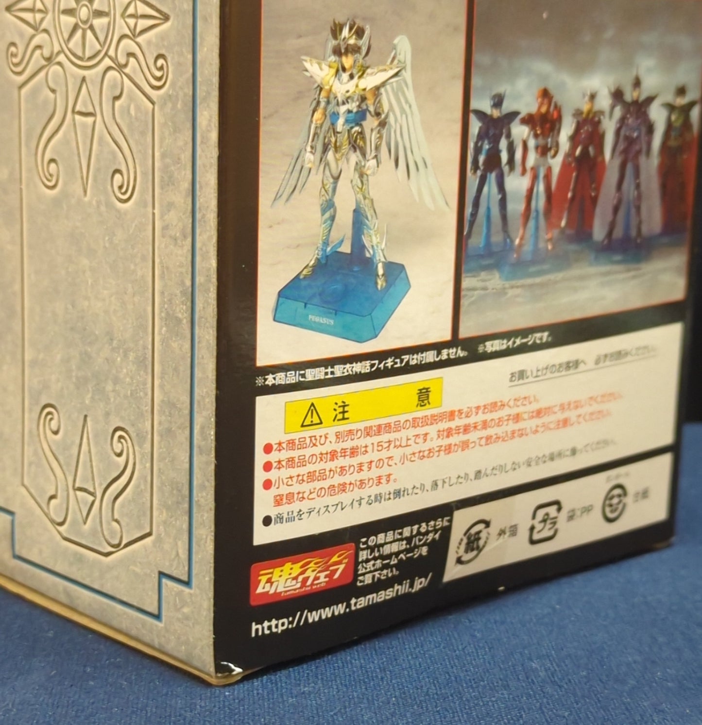BANDAI Saint Seiya Myth Cloth APPENDIX Masami Kurumada For display stand set use - C Clear Blue/ Tamashii Web Limited Edition