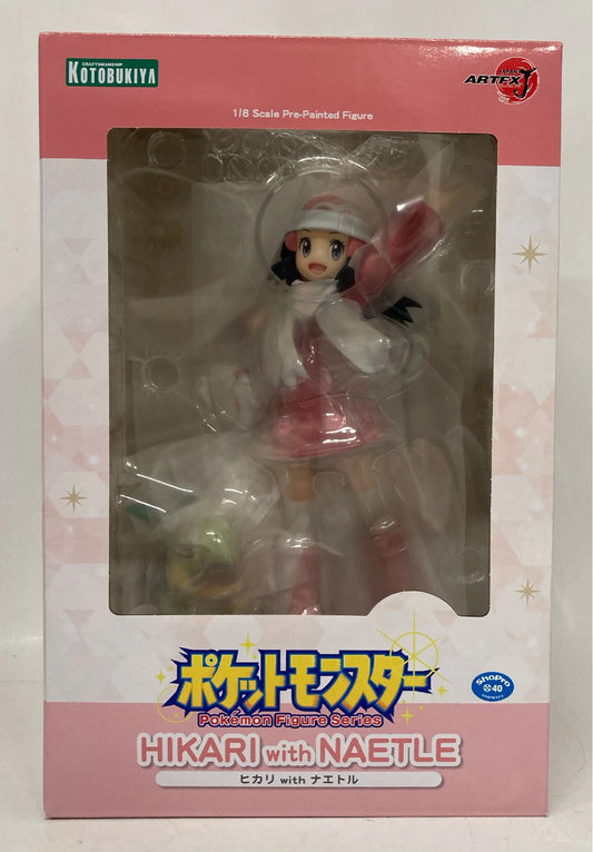 Kotobukiya ArtFX J Pokemon Hikari with Turtwig (Pokemon Center/ Kotobukiya Shop purchase bonus Shikishi Included With Bonus